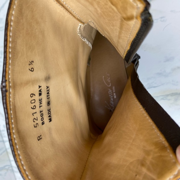 Vintage Kenneth Cole Boots The Way Leather sz 6.5 - Picture 5 of 6